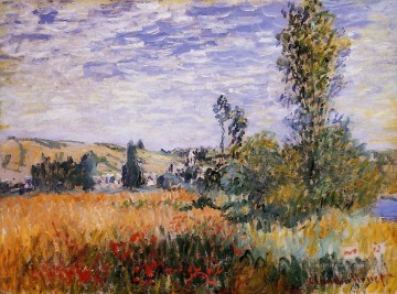 Landschaft auf der Ebene Werke - Landschaft bei Vetheuil Claude Monet